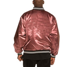 Venta al por mayor de los hombres de alta calidad de la Universidad Varsity chaqueta nueva luz transpirable chaqueta de béisbol XL tamaño satén tela High Street invierno - Product Image 2