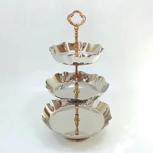 Top Tendance Luxueux Fabuleux Argent Plaqué Et Laiton Fruit Servant Bol Décoratif Antique Fabuleux Plateau À Deux Niveaux - Product Image 6