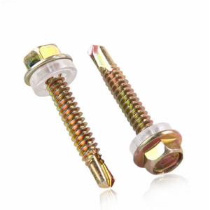 Tornillo de Acero para Techos Metálicos con Arandela Hexagonal, Tornillo Autoperforante para Panel Sándwich - Product Image 1