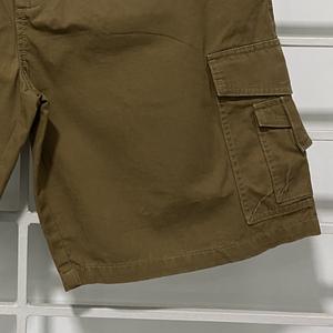 Cotton Spandex Men's Summer Cooling Quick-Dry Anti-Wrinkle Sports Cargo Shorts Breathable Mid-Woven Vintage Style <b>Drawstring</b> - Product Image 3