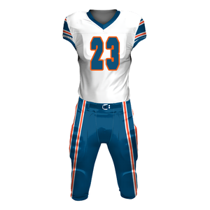 Uniforme de fútbol americano hecho en Pakistán entrenamiento sublimación tela impresa fútbol americano Jersey 100% poliéster personalizado - Product Image 1