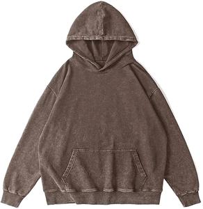 Sudadera con Capucha Estilo Vintage Lavada al Ácido para Mujer, Impresión Personalizada, Algodón, Talla Grande, 2026 - Product Image 1