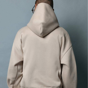 Sudadera con capucha de felpa de algodón de alta calidad para hombre, jersey de gran tamaño con bordado de letras y detalle de chaqueta acolchada 3D - Product Image 3