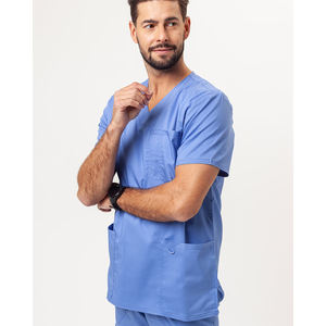 Blouse d'infirmière unisexe de haute qualité, vente chaude, en tissu tissé polyester-nylon, respirante et douce, modèle OEM, design imprimé, pour hôpital - Product Image 6