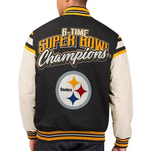 Veste Lettermen de basket-ball en laine à manches longues pour hommes, conception personnalisée, logo brodé, vêtements d'hiver imperméables, vente en gros - Product Image 2