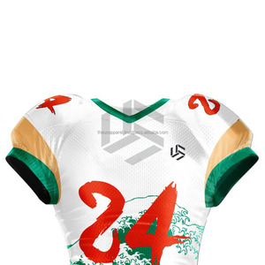 Uniformes de Fútbol Americano con Estampado de Silicona, Venta al por Mayor, Sublimación para Equipos, Conjunto Juvenil, Jersey de Fútbol Americano para Adultos - Product Image 3