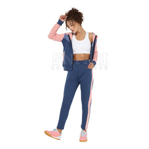 2024 Wholesale Lightweight Breathable Hooded Women Outdoor Tracksuit Customizable Private Label 2-Piece <b>Long</b> Set <b>Canvas</b> Casual - Product Image 4
