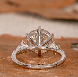 Bagues pour femmes en argent 925 avec zircone cubique taille ronde, style Snowdrift, pour mariage, fiançailles et cadeaux d'anniversaire - Product Image 3