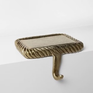 Venta caliente Metal Christmas Stocking Holder Snowflake Gold Star Decorativo Holiday Chimenea Accesorio - Product Image 6