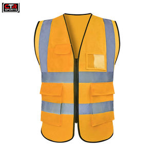 Chaleco Reflectante de Seguridad de Alta Calidad, Impermeable, Talla Grande, Color Amarillo Mixto, de Algodón, Multiusos 2024 - Product Image 3