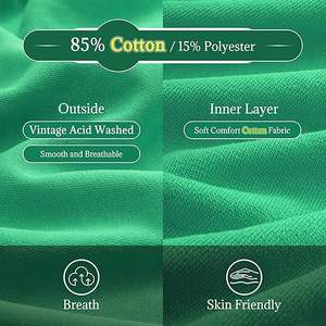 เสื้อฮู้ดผู้ชายทรงโอเวอร์ไซส์วินเทจทรงโอเวอร์ไซส์เสื้อฮู้ดสวมหัวโลโก้ออกแบบได้ตามต้องการ - Product Image 5