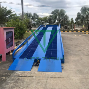 Pratique avec une rampe de conteneur portable Vramp-10T-G de 10 tonnes fabriquée au Vietnam, moteur de rampe de camion antidérapant, garantie 1 an - Product Image 1