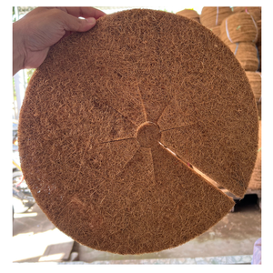 Disque de coco polyvalent Tapis de paillis Disque de coco Tampon de base en fibre de coco Parfait pour les racines saines, le sol, les jardins décoratifs - Product Image 1