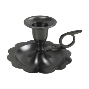 Support de lumière en T en Nickel noir prix de gros bougeoirs en métal lanternes bocaux de bougie finition multiple pour la conception de mariage à la maison - Product Image 1