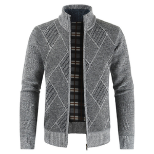 Chaquetas de punto de manga larga para hombre, nuevo diseño personalizado con cremallera, calidad prémium, venta al por mayor de fábrica, 2022 - Product Image 4