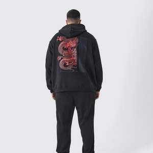 เสื้อฮู้ดผู้ชาย ODM ผ้าโพลีเอสเตอร์/คอตตอน ผ้าฟลีซกันหนาว พิมพ์โลโก้ตามสั่ง เป็นมิตรกับสิ่งแวดล้อม ระบายอากาศได้ดี สไตล์สตรีทแวร์ - Product Image 2