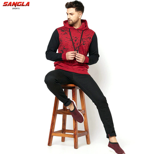 basics High Quality cotton blended Fleece polyester streetwear hoodies solid wear hoodie with custom logo printed men hoodies - Product Image 6