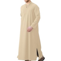 Broderie personnalisée, impression, thobes pour hommes, vêtements musulmans turcs arabes islamiques, grande taille, respirant, vente en gros, longue jubba pour hommes, thobe