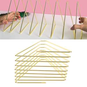 Anneaux de serviette en fil de fer plaqué or clair de qualité supérieure avec décoration de table en métal la plus vendue pour les fêtes de mariage - Product Image 6