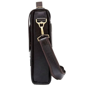 2024 New Arrival Genuine <b>Leather</b> Laptop <b>Briefcase</b> Bag with Zipper Closure Customer Logo Accepted Laptop Bags in Stock - Product Image 3