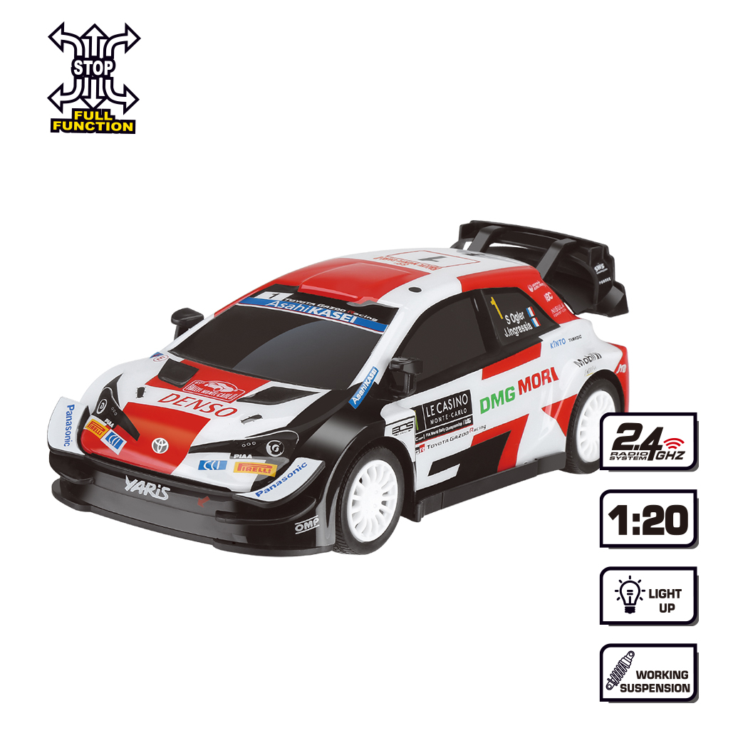 1:20 2.4ghz RC Racing Car Toy - Toyota Yaris WRC Remote