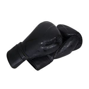 ถุงมือชกมวยหนัง PU ระบายอากาศได้ดีถุงมือฝึกชกมวยแบบมืออาชีพมีแผ่นรองกันลม - Product Image 5