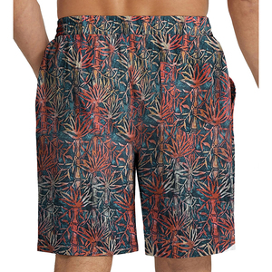 2025 Logo personnalisé hommes confort, ceinture élastique Shorts décontractés hommes rayé été en gros hommes Shorts en coton - Product Image 2