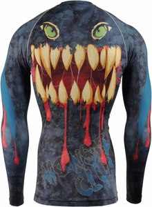 Maillot de compression sublimé à manches longues, Rashguard BJJ, design sublimé, vente chaude - Product Image 2