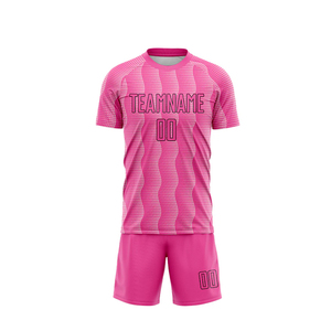 Ropa deportiva, uniforme de fútbol hecho con material de poliéster, logotipo personalizado de alta calidad, Conjunto de camiseta de fútbol de secado rápido para Unisex - Product Image 2