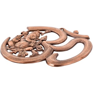 Tenture murale Matel du seigneur Ganesha Showpiece Meilleur pour la décoration intérieure Idéal pour les cadeaux Om - Product Image 3