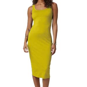 Robe mi-longue à la mode pour femmes avec support intérieur Matériau extensible doux pour un confort quotidien - Product Image 2