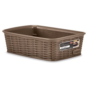 ตะกร้าพลาสติก Elegance ขนาด 20x14x6 ซม. กล่องเก็บของสำหรับจัดระเบียบห้องครัว - Product Image 1