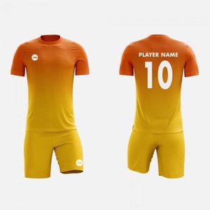 Venta al por mayor de alta calidad 100% poliéster de secado rápido uniforme de fútbol con colores personalizados e impresión digital Unisex adulto - Product Image 5