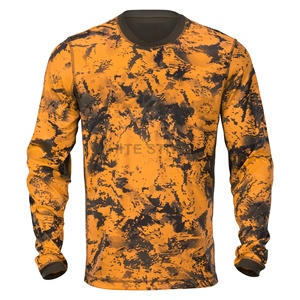 Maillots de chasse pour hommes de haute qualité, style streetwear estival, manches longues, jersey sport respirant en Coolmax, personnalisable - Product Image 1