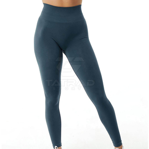 กางเกงโยคะสีพื้นสำหรับผู้หญิง ผลิตจากโรงงาน ขายดีที่สุด - กางเกงเอวสูง ระบายอากาศ น้ำหนักเบา กระชับสะโพก สามารถปรับแต่งได้ - Product Image 1