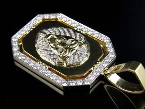 Octagon Lion Design Moissanite Diamond Pendant S925 Silver Iced Out Hip Hop Jewelry para hombres - Product Image 5