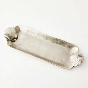 Plat de service rectangulaire en fonte d'aluminium de qualité supérieure, décoration de ferme antique, plat en métal pour la maison et l'hôtel - Product Image 1