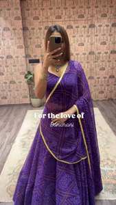 เสื้อผ้าพิมพ์ลาย Georgette lehenga choli เต็มรูปแบบสำหรับฤดู navratri - Product Image 2