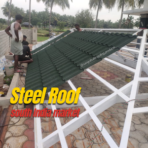 Panneau de toiture <span class=keywords><strong>en</strong></span> métal revêtu de pierre à grande portée, système de toiture léger et haute résistance pour les projets résidentiels et commerciaux modernes - Product Image 5