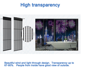 Façade du bâtiment Led Grille extérieure rideau affichage fixe mur vidéo P25 Transparent étanche Led panneau affichage publicitaire - Product Image 6