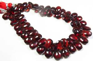 ลูกปัดโกเมนสีแดงแอฟริกันธรรมชาติขนาด10-12มม. ลูกแพร์โกเมนโมซัมบิกอัญมณีหลวมอัญมณี9 "สำหรับเครื่องประดับ - Product Image 3