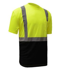 Fabrication sur mesure de vêtements de travail haute visibilité, chemise en maille de construction néon, sécurité réfléchissante, chemise haute visibilité 100% coton - Product Image 6