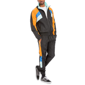 Ensemble de survêtement décontracté pour hommes, coupe-vent personnalisé, multicolore, panneaux unis, pour les garçons de grande taille, vêtements d'hiver - Product Image 3