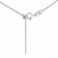 Chaîne de collier en argent sterling 925, maille ronde de 0,8 mm, 50 cm, 1,36 g, fermoir à ressort, bijoux