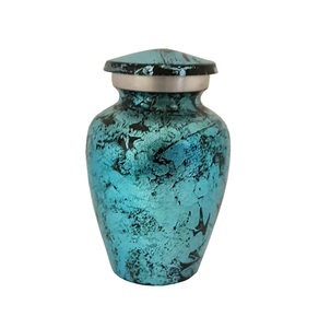 Best Quality Sky Blue Aluminum <b>Keepsake</b> Urns Manufacture & Supplier of Metal Classical <b>Ashes</b> Urn - Product Image 1