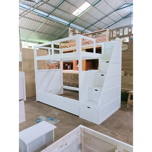 PAGO-Litera de madera maciza de caoba para niños, consola estrecha, muebles de entrada para sala de estar y dormitorio - Product Image 1