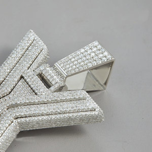 Venta caliente 10Kt oro blanco laboratorio cultivado diamantes Iced Hip Hop colgante colección para regalo joyería - Product Image 3