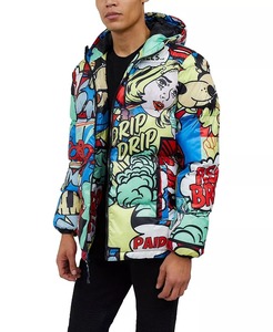 Chaqueta acolchada de Berlín para hombre, chaqueta acolchada negra brillante con capucha informal de alta calidad y logotipo personalizado para hombre, abrigo de burbujas para hombre - Product Image 5