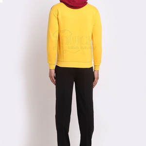 Chándales de hombre de mejor diseño 2024 ligero transpirable con capucha logotipo personalizado 100% algodón patrón sólido precio bajo temporada de invierno - Product Image 4