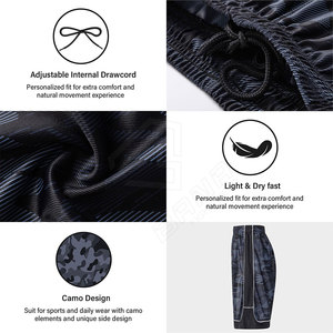 Bas quantité minimale de commande Sublimation maille Shorts séchage rapide hommes femmes unisexe 250 Gsm maille Shorts basket-ball Double couche maille Shorts - Product Image 4